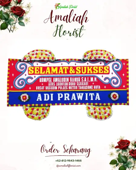 Papan Bunga Ucapan Selamat Ngolodono